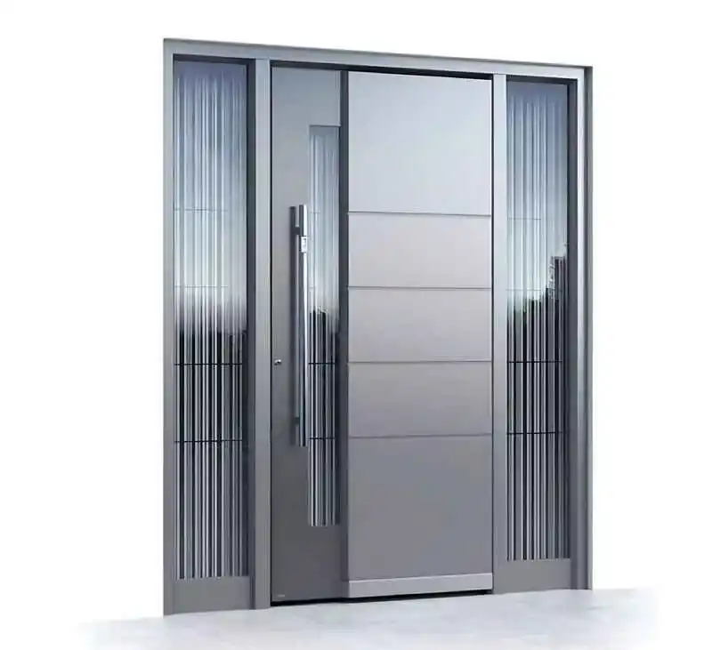 İzmit merkezde bir mağaza için Kocaeli PEN tarafından uygulanan, antrasit renkli, geniş camlı, fotoselli alüminyum giriş kapısı.