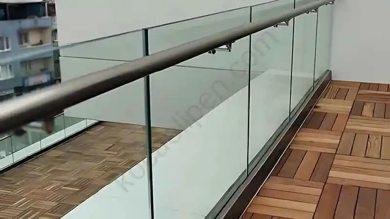 camlı ve profilli alüminyum küpeşte korkuluk sistemi