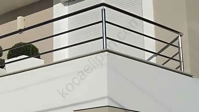 camlı ve profilli alüminyum küpeşte korkuluk sistemi