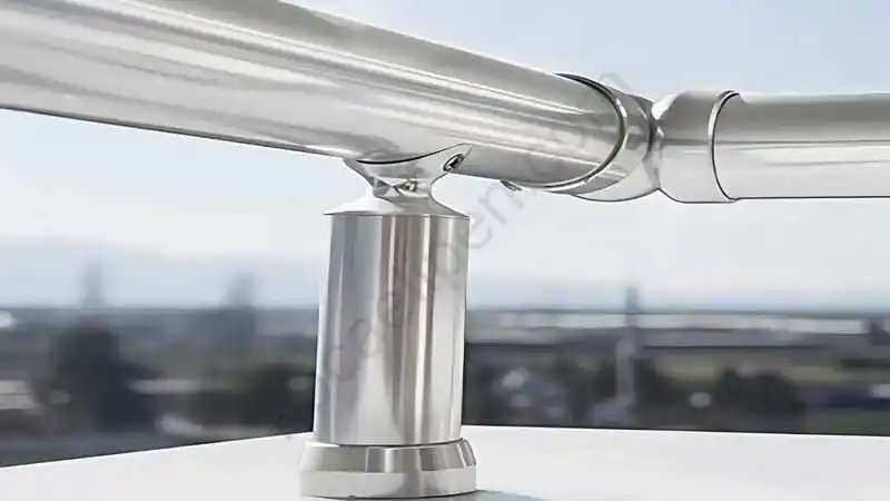 Kocaeli'de bir sitede camlı ve profilli alüminyum küpeşte korkuluk sistemi.