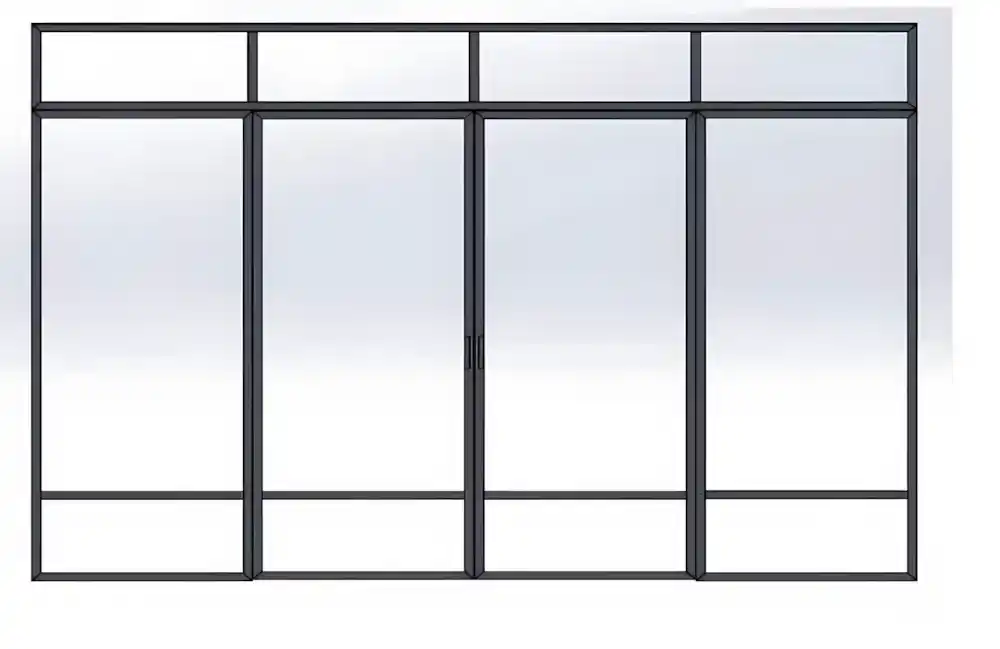 Kocaeli İzmit'te, Kocaeli PEN tarafından modern bir villaya uygulanmış, İzmit Alüminyum Pencere antrasit renkli, minimalist ve geniş görüş alanı sunan ısı yalıtımlı alüminyum pencere sistemleri.