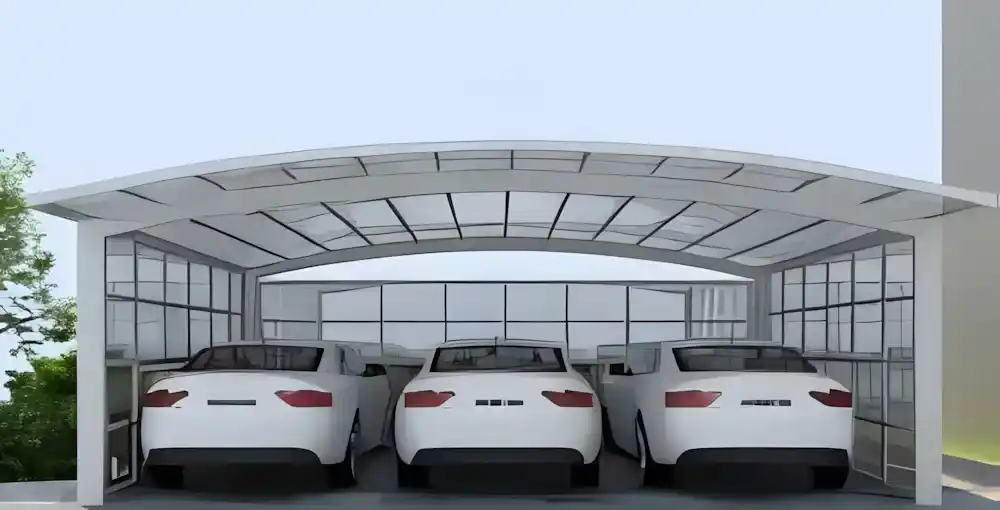 Kocaeli uzaktan kumandalı, LED aydınlatmalı, açılır-kapanır tavanlı modern pergola tente sistemi.