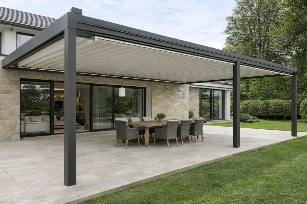 Bahçecik Pergola Tente Montajı