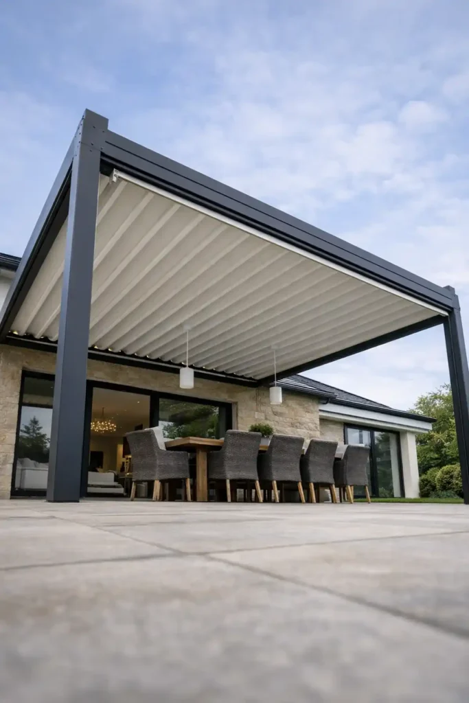 Bahçecik Pergola Tente Montajı